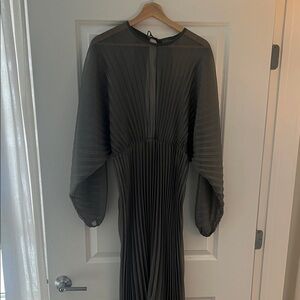 Anthropologie Charcoal Long Sleeve Dress